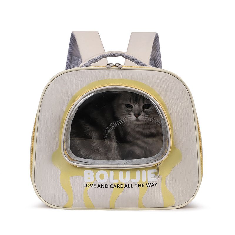 New Double Shoulder Large Capacity Breathable Handheld Cat Outdoor Portable Bag Pet Space Capsule_voghion.com