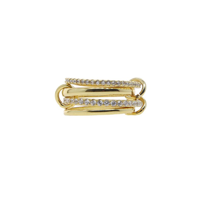 New Multi-Piece Set Stacked Zircon High-Quality Versatile Creative Women's Rings_voghion.com