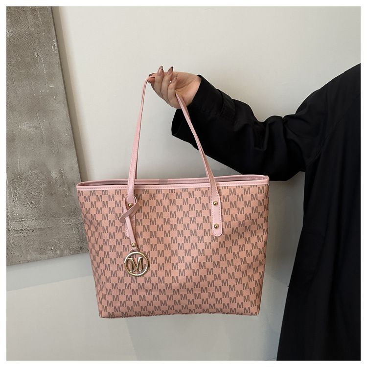 Borsa da ascellare grande da donna Do&thin - Borsa a tracolla alla moda per lavoro e uso quotidiano, morbida pelle PU con doppi spallacci_voghion.com