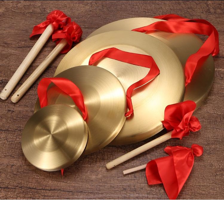 Copper-Plated Alloy Road Opening Steel High Volume Flood Prevention Warning Gong Drum Kindergarten Three-Sentence Half_voghion.com