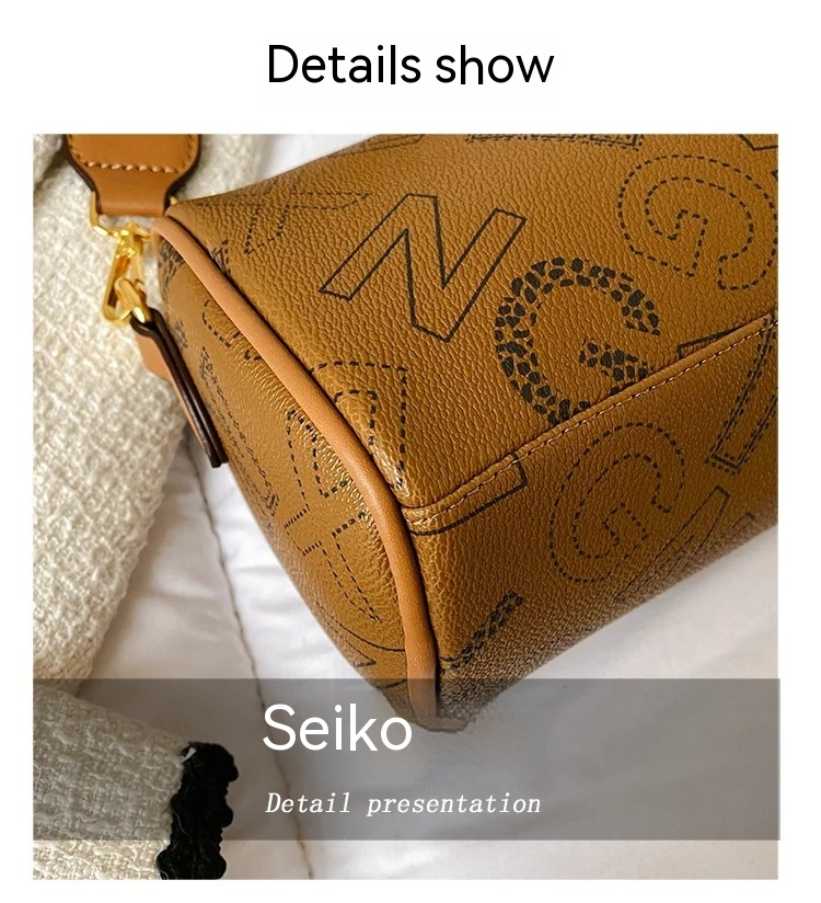 Neuer heißer Modetrend: Vielseitige, weiche Kissentasche mit Zylinderdruck für Damen mit einer Schultertasche und einer Umhängetasche_voghion.com