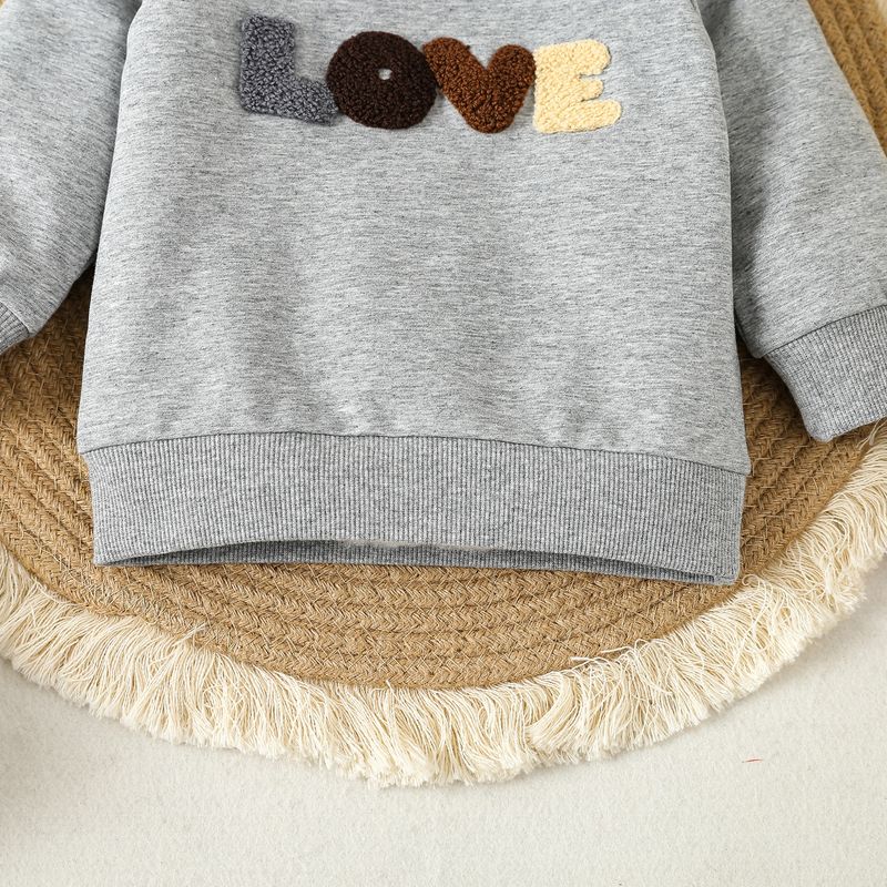 2024 Abbigliamento per bambini e neonati, stile sportivo casual, asciugamano, ricamo, felpa con cappuccio, pantaloni, set_voghion.com