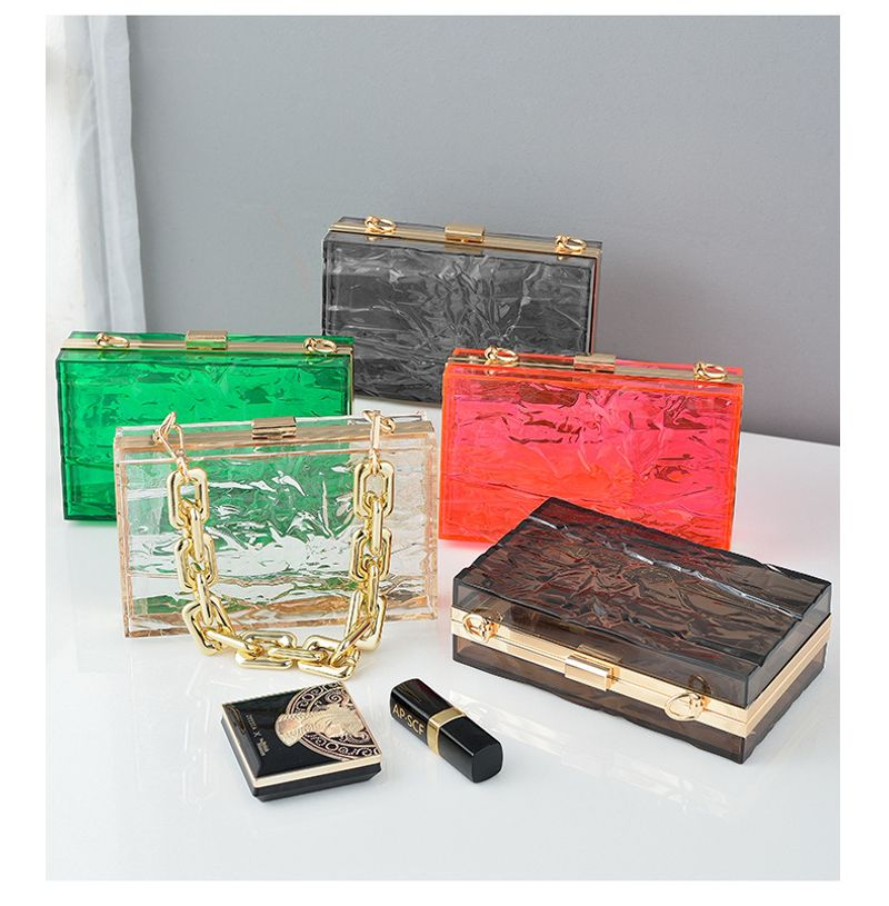 Nouveau sac à dîner populaire en acrylique transparent craquelé de glace, sac à main à la mode et polyvalent_voghion.com