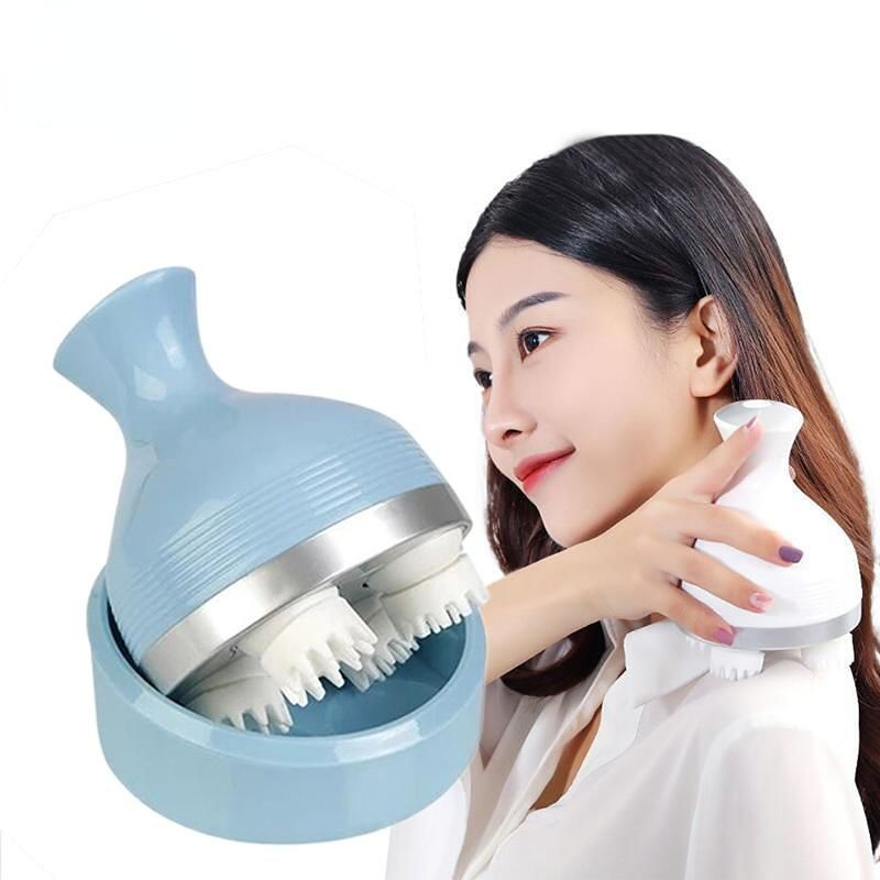 Elektrische Kopfmassage Gesundheitspflege Antistress Relax Körpermassagegerät Kabelloses Kopfhautmassagegerät Verhindert Haarausfall XYZ_voghion.com