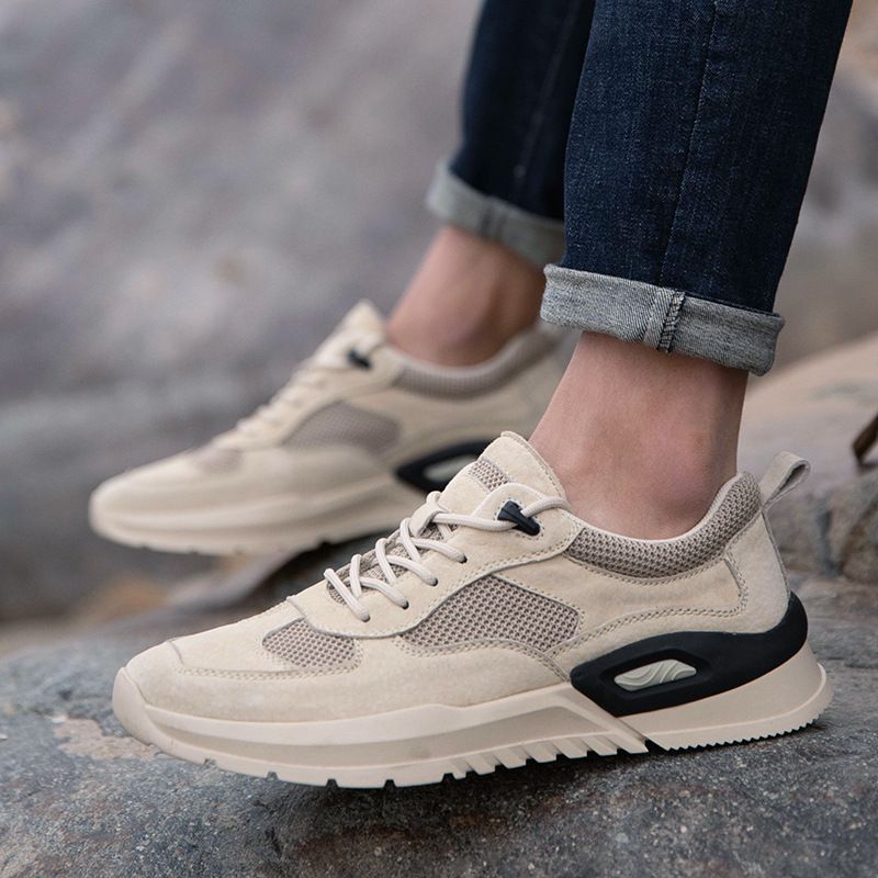 Men's Shoes Mesh Day Thin Single Mesh Casual Sports Lace-up Mesh Shoes_voghion.com