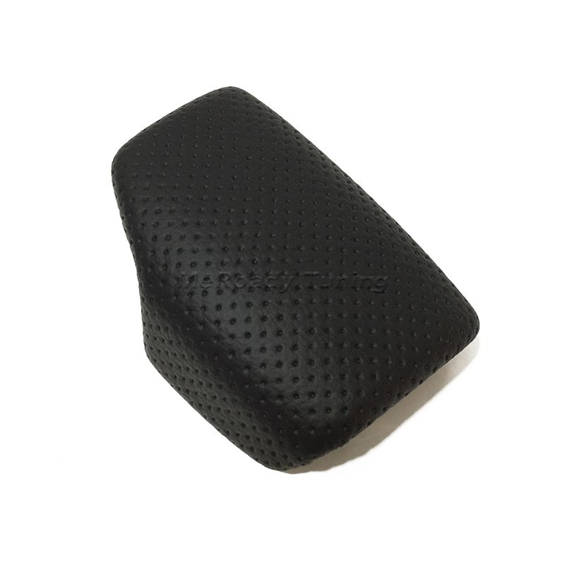 LHD Carbon Fiber Shift Knob Cover auto leather shifter cap for Audi A4 B9 A5 S5 Q5 fy Q7 RS4 RS5 2018 2019 2020 Interior_voghion.com