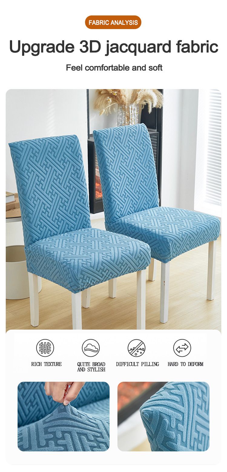 Dehnbare Stuhlhussen mit Vollbezug – Universelle Passform für den Heim- und Hotelgebrauch (6 vielseitige Farben, geometrisches Design, rutschfest)_voghion.com