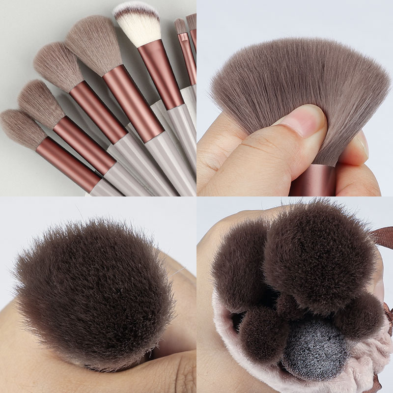8PCS-13PCS make-up pinsel set lidschatten grundlegende weibliche make-up pinsel lidschatten wange rote pulver gemischt schönheit weiche_voghion.com
