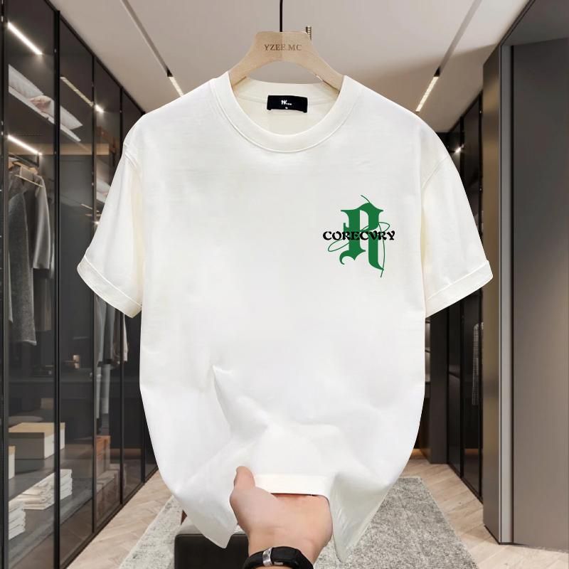 High quality trendy ins personalized printed short sleeved T-shirt for men's 2024 spring/summer loose and_voghion.com