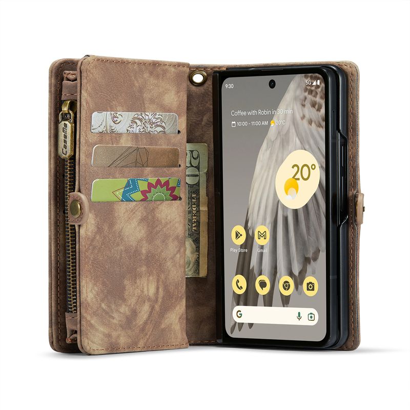 Gilt für Google Pixel Fold Card Ledertasche Neue Pixel Fold Telefontasche Brieftasche Schutzhülle_voghion.com