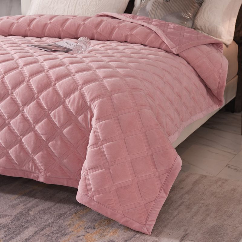 Extra Thick Crystal Fleece Quilted Bedspread - 2.2m Winter Warm Tatami Bedding (Dual Use As Cover & Mattress Pad)_voghion.com
