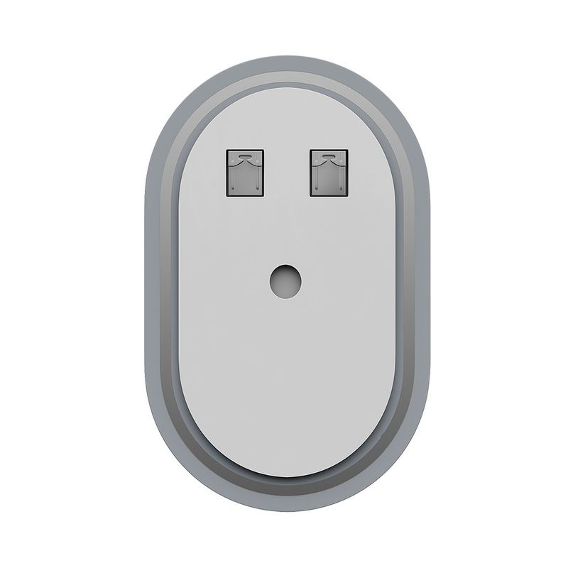 LED Illuminated Light Bathroom Mirror Wit Demister/Black Gold Frame/Touch Switch_voghion.com