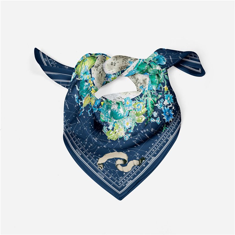 Protetor solar feminino primavera/verão, novo protetor solar de viagem para decoração de verão de seda coreana, pequeno lenço quadrado_voghion.com