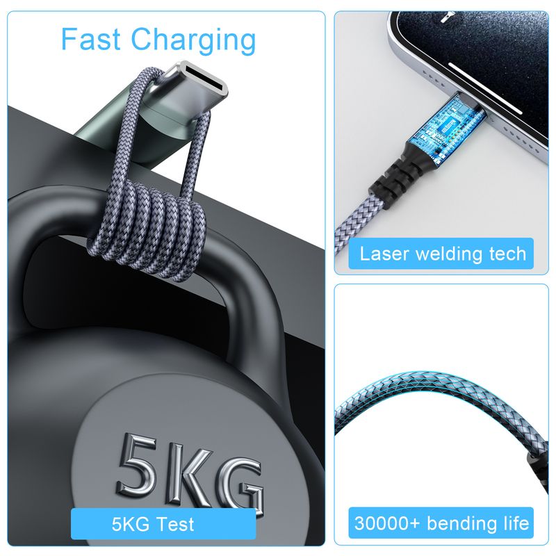 USB-TYPE-C Elbow Data Cable Suitable For Apple, Huawei, Laptops_voghion.com