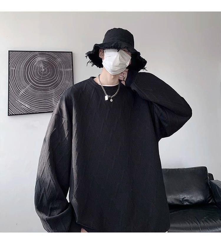 Men's Clothing 2024 New Heavy Design Sweatshirt For Boys, Spring Trendy Brand, Cool And Street Class, Round Neck, Bottoming Shirt, Oversize Jacket_voghion.com