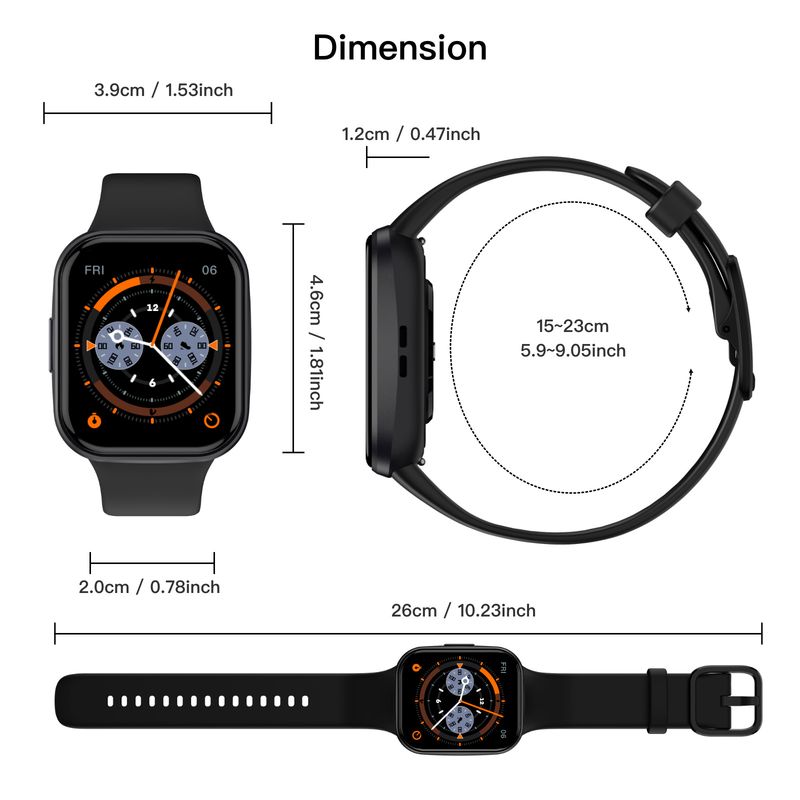 Smart Watch Q23pro Waterproof Health Monitor Heart Rate Information Alert Bluetooth Call Waterproof Multi-functional_voghion.com