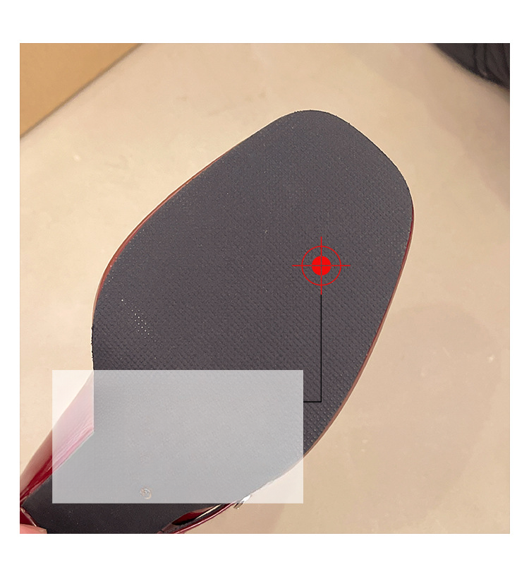 Platform High Heel Silver Mary Jane Women's Shoes, One Strap Square Toe Single Shoes_voghion.com