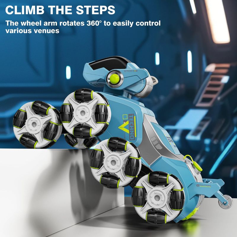 Voiture télécommandée mécanique pour chien grimpant, 2,4 G, cascade à huit roues, télécommande pour chien, dérive, animal électronique cool_voghion.com