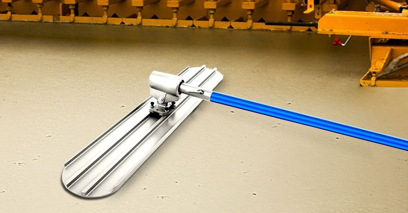 VEVOR Bull Float Magnesium Concrete Float 48 X 8" Round End Concrete Float Tool Cement Tool Bull Concrete Kit Bull Float With 4 Float Handle Bull Float Bracket Concrete Tools Finishing Bull Float_voghion.com