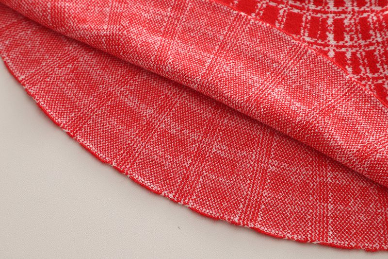 Jupe pull pour filles, petit style parfumé à finitions dorées, jupe deux pièces tricotée de style simple, cardigan à manches longues à la mode pour bébé fille_voghion.com