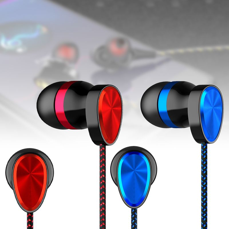 Earphone With Mic Dual Moving Coil 3.5mm In-ear Wired Sports Headphone For Smart Phone_voghion.com