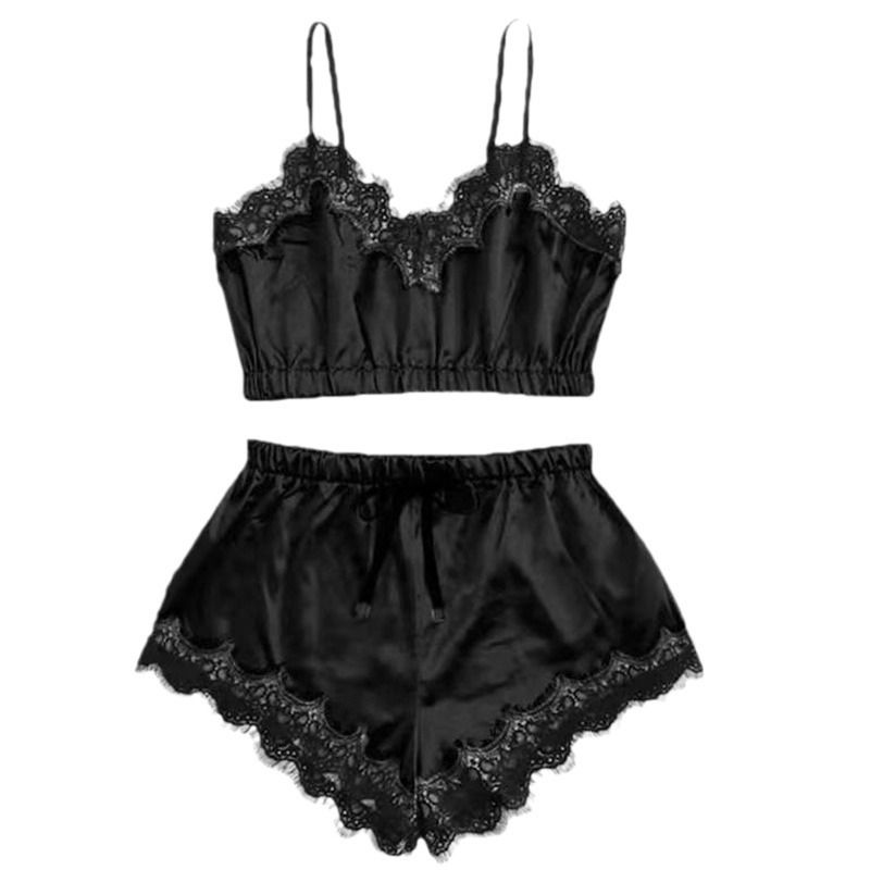 Women's Sleepwears Pure Desire Women's Summer Suit Silk Sexy Ultra Thin Comfortable_voghion.com