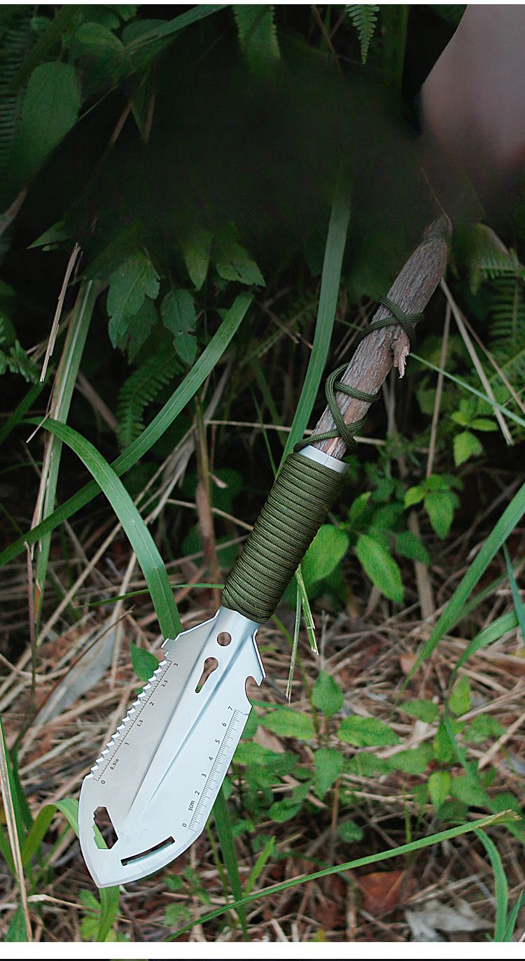Hardened Stainless Steel Multi-Functional Folding Shovel Survival Camping Outdoor Supplies_voghion.com