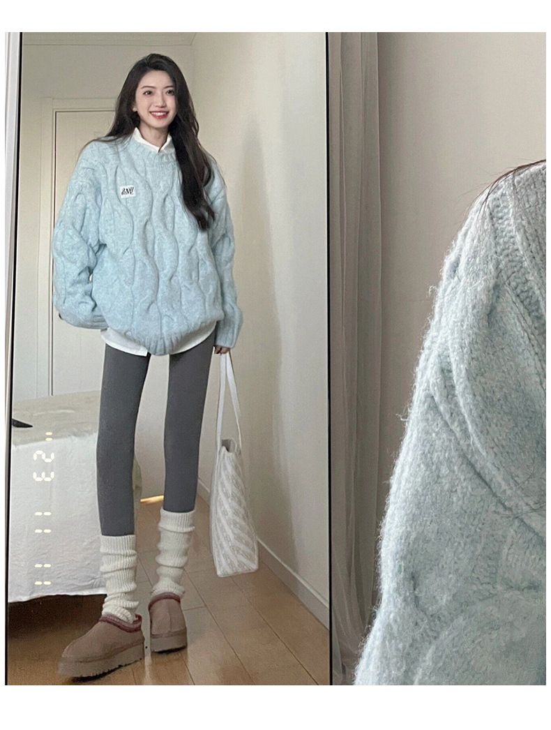 Pantaloni da squalo color caffè di qualità per donna, abbigliamento esterno, nuovo stile autunno inverno 2025, artefatto a gamba nuda, yoga_voghion.com