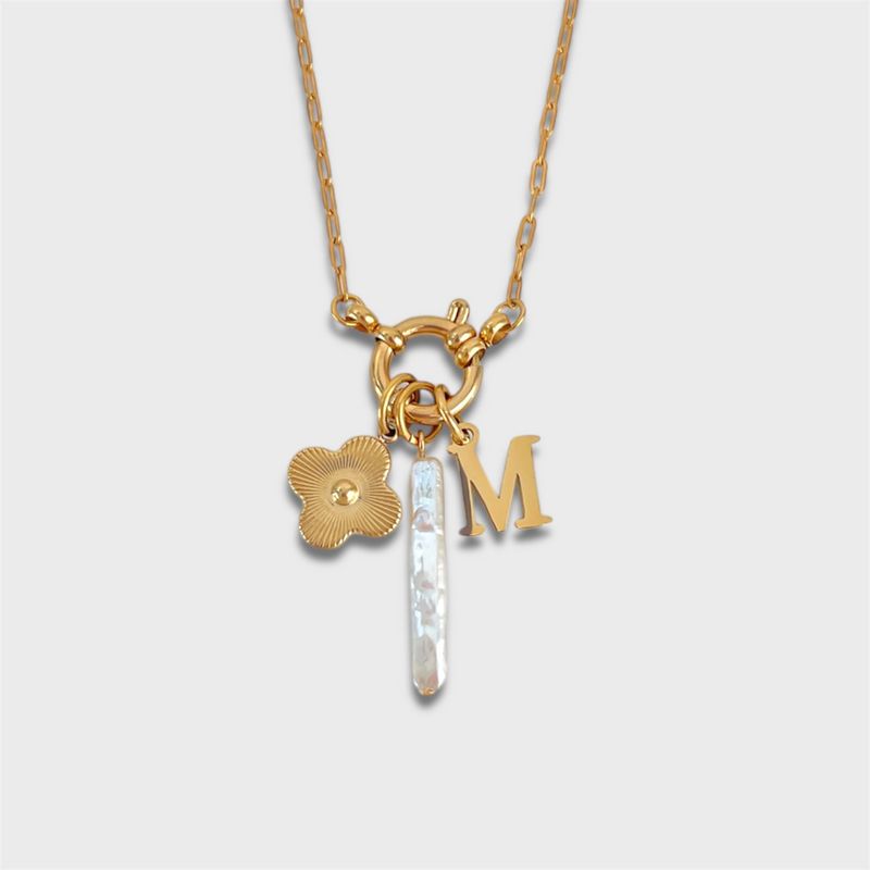 Men And Women's Jewelry Vintage Adjustable Birthstone Pendant Necklace With DIY Charms – Boot, Heart, Pearl, Starfish, Enamel Flower & More_voghion.com