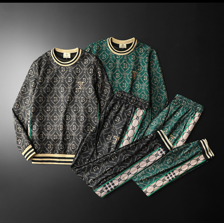 Men's Clothing New Autumn And Winter Men's Suits Korean Style Slim Casual Youth Sweatshirts And Sweatpants Sports Suits Men's Two-piece Set_voghion.com