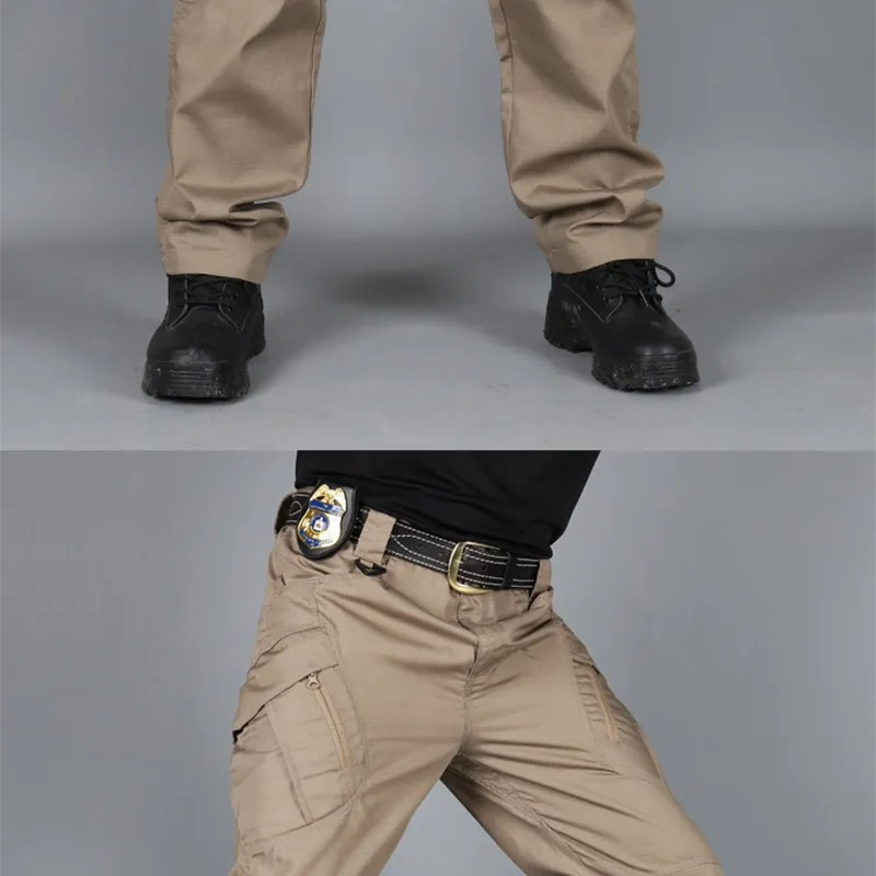 Pantaloni cargo tattici da uomo, pantaloni da combattimento, pantaloni militari dell'esercito, tasche multiple, pantaloni casual da lavoro, escursionismo, taglia forte 6XL_voghion.com