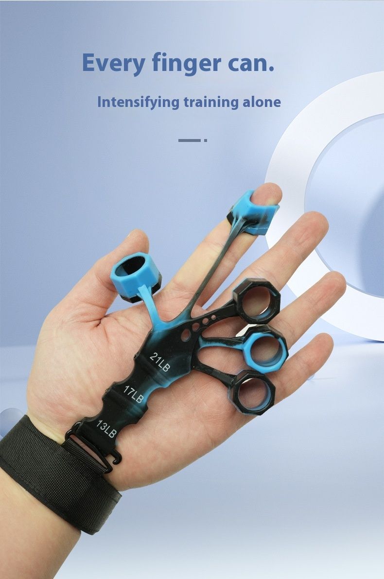 Silikonska Tensor Grip Vježba za vježbanje fleksije i ekstenzije vena Istezanje Sprava za snagu prstiju_voghion.com