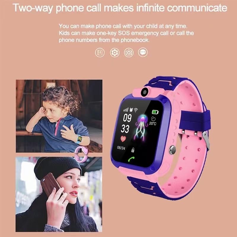 Relógio inteligente infantil Q12 de quinta geração, feminino e masculino, com posicionamento para chamadas, à prova d'água, multifuncional, preço de fábrica_voghion.com