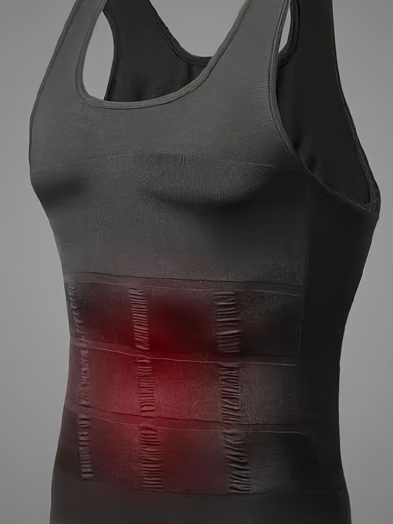 2025 Herren-Kompression-Body-Shaper-Tanktop, Schlankheit Weste_voghion.com
