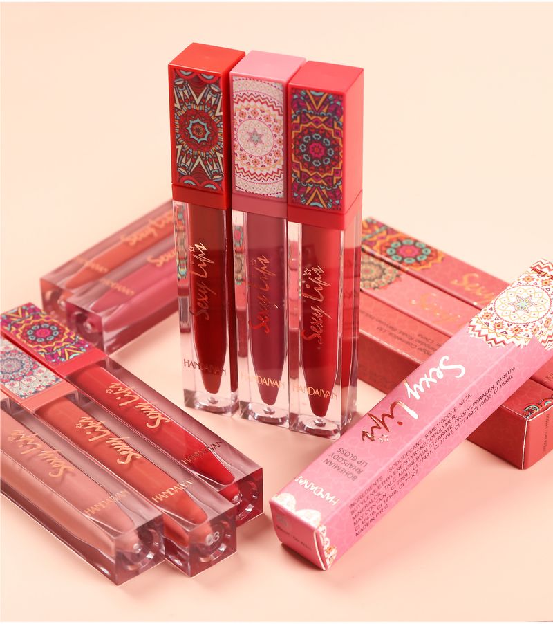 Bohemian Matte Lip Glaze - Soft Mist Finish, Non-Stick Cup Technology, 8H Wear & Moisturizing_voghion.com