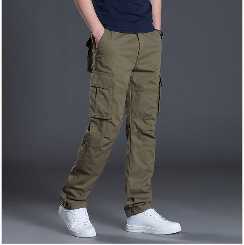 American Style Outdoor Men' Spring Summer Thin Caual Multi-Pocket Hiking Cargo Looe Pant Wear-Reitant Work_voghion.com