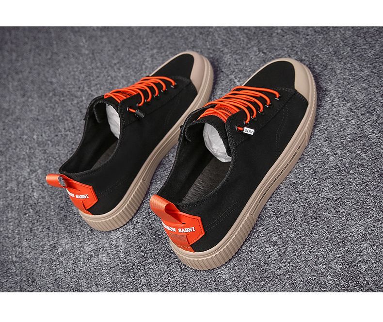 Niskie buty płócienne, oddychające buty męskie, modne buty, wiosenne buty w nowym stylu 2024, wszechstronne trampki, buty codzienne_voghion.com