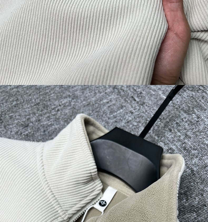 Herren-Sweatshirt mit Reißverschluss und Sherpa-Futter – Thermo-Halbrollkragenpullover für den Winter mit ultraweicher Fleece-Innenseite, Langarm-Oberteil aus dicker Viskosemischung_voghion.com