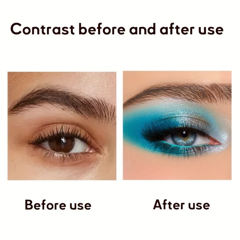 Zweifarbiger Perlglanz-Lidschatten mit Perlglanzschimmer, aufhellende Wirkung auf die Augen – einfach zu kombinieren und zu verblenden, natürliches Finish für Tages-/Bühnen-/Abend-Make-up, hohe Pigmentierung_voghion.com