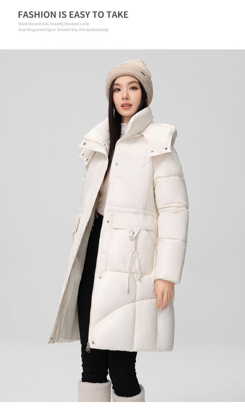 Winter-Puffermantel für Damen – Mittellange, gesteppte Daunenalternative mit lockerer Passform, dicker Baumwollfüllung und stylischer Brotlaib-Silhouette_voghion.com