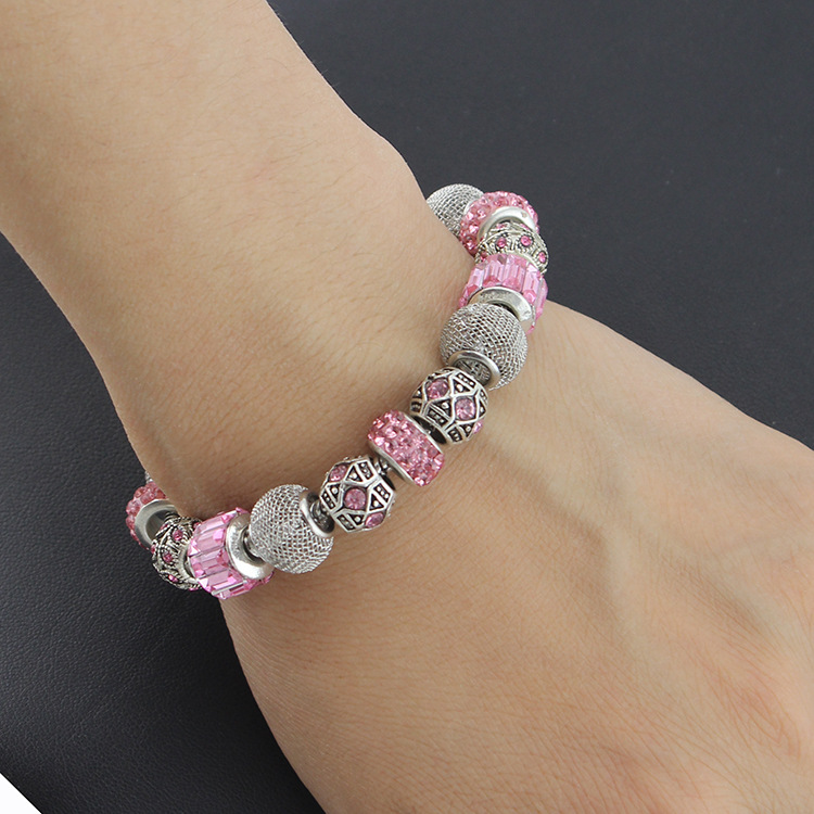 Heiße verkaufende neue farbkonservierende versilberte Legierungs-Großlochperlen, kreativ passend zum Armband der Freundin_voghion.com