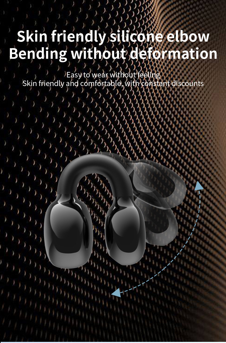 Nye øreklips YX03 Bluetooth-hodesett Trådløse øredobber med ett øre Utadvendt forretningssporthodesett_voghion.com