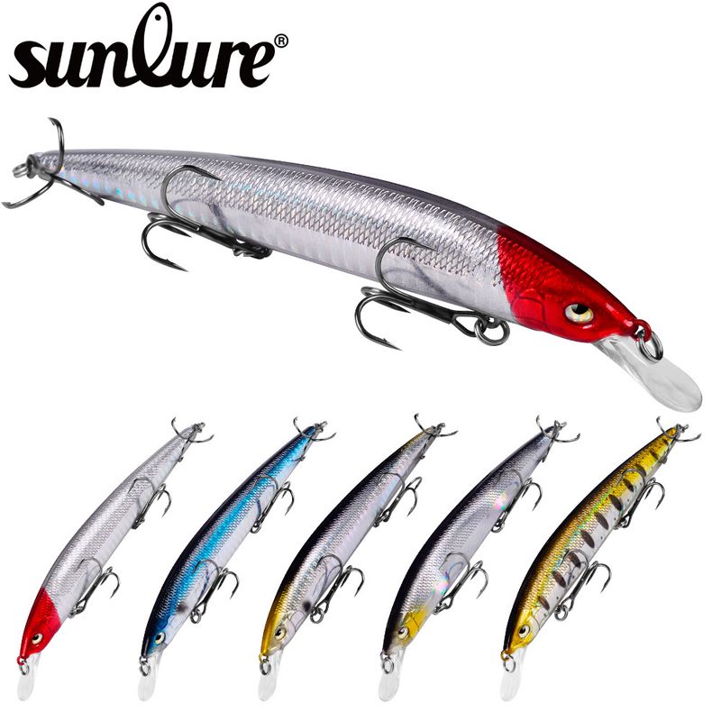 Esca galleggiante Minnow 9g/18.5g Esca bionica rigida in plastica Attrezzatura da pesca Forniture_voghion.com