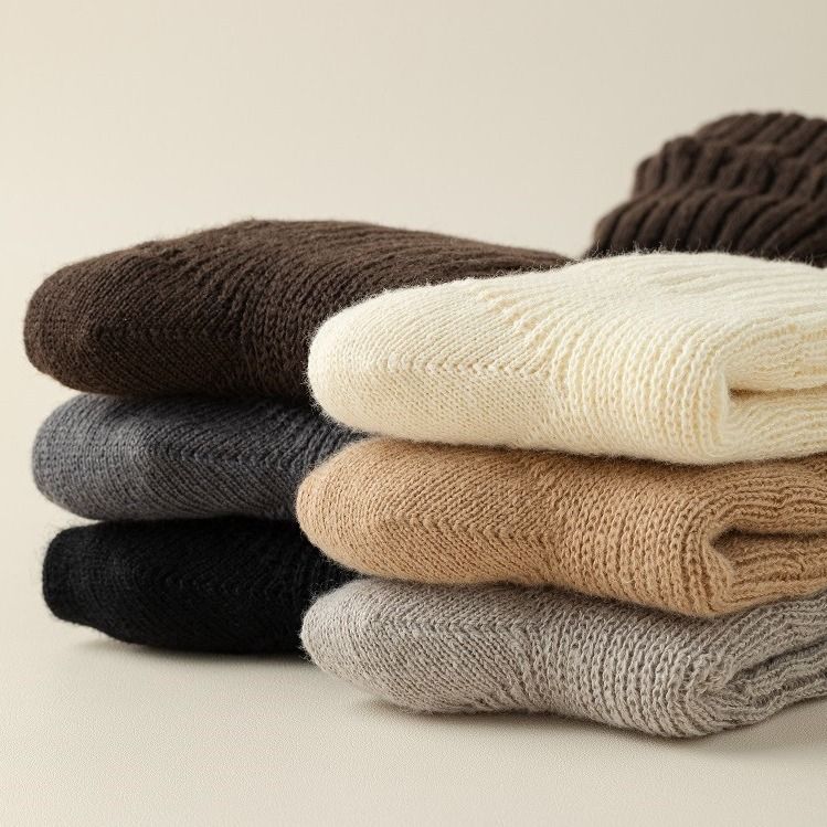 Scaldamuscoli in maglia, in pile di polpaccio, tinta unita, autunno inverno, caldi e resistenti al freddo, calzini lunghi e snellenti, spessi_voghion.com