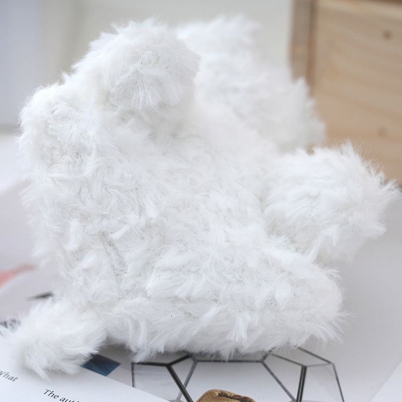 Portachiavi di alta qualità a forma di adorabile cane West Highland Terrier in peluche per borse._voghion.com