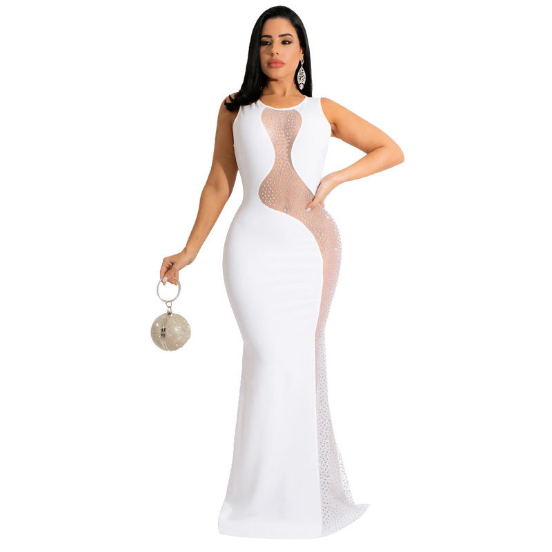 Aushöhlen Perspektive Boden fegen Abendkleid Sexy Damenkleid_voghion.com