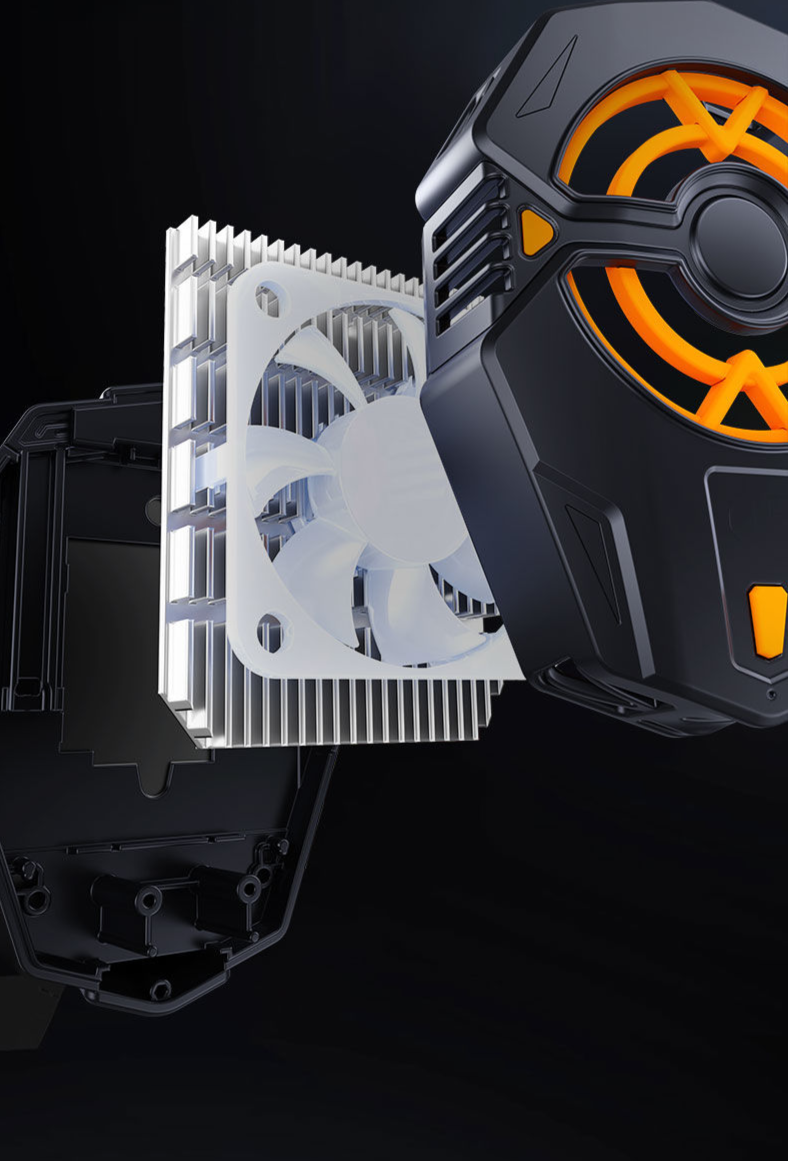 Pisen Mobile Cooler Digital Display Semiconductor Phone Artifact Game Live Streaming Cooling Back Clip Silent_voghion.com