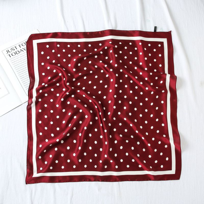 Gestreifter süßer Chiffon-Quadrat-Haarband für Damen, professioneller kleiner Schal_voghion.com