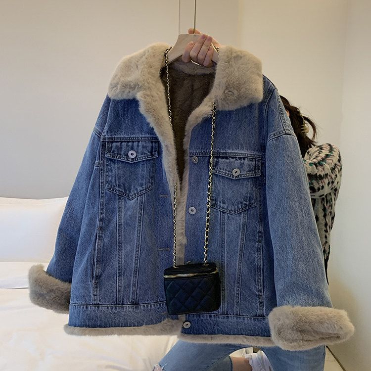 Dameskleding dikke harige casual bf-stijl katoenen jas losse parka bont winter_voghion.com