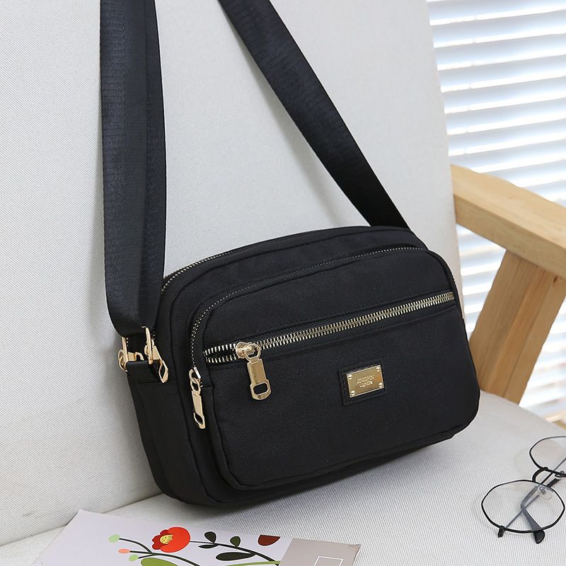 2024 New Canvas Small Waterproof Crossbody Mom Single Shoulder Oxford Cloth Women's Bag Casual Multi-layer_voghion.com